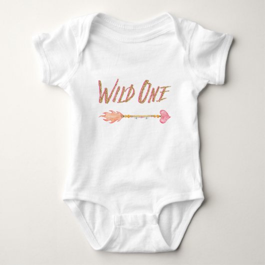 Meisjes Wild One 1e Verjaardag T-shirts (Voorkant)