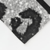 Meisjes "Wild Over Cheer" Silver Leopard Fleece Deken (Hoek)