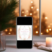 Meisjes Wildflower Waterverf Doop Kaart