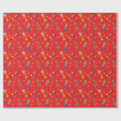 Meisjes willen alleen dansen cadeaupapier (Vlak)