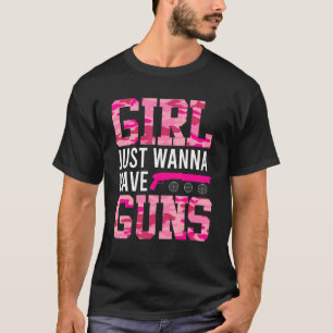 Meisjes willen alleen dat vrouwen met wapens schie t-shirt