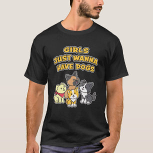 Meisjes willen alleen honden met een luidop of een t-shirt
