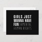 Meisjes willen alleen maar dat ze de fundamentele  briefkaart (Voorkant / Achterkant)