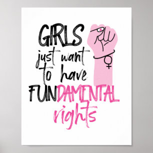 Meisjes willen alleen maar een feminist van de gro poster