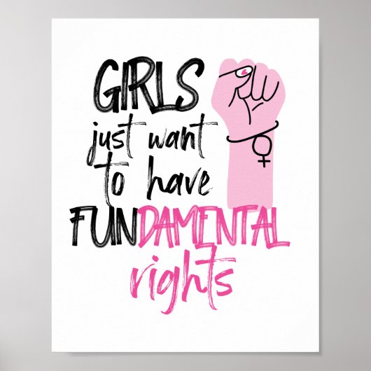 Meisjes willen alleen maar een feminist van de gro poster (Voorkant)
