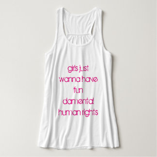 Meisjes willen alleen maar een vage mensenrechten  tanktop
