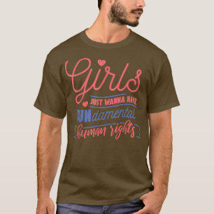 Meisjes willen alleen maar grondrechten 2 t-shirt