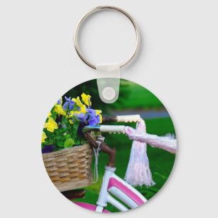 Meisjes willen alleen maar plezier hebben, roze me sleutelhanger