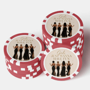 Meisjes Willen Alleen Maar Pret Hebben Bruids Poke Poker Chips