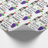 Meisjes willen alleen wijn hebben. cadeaupapier (Hoek)