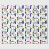 Meisjes willen alleen wijn hebben. cadeaupapier (Vlak)