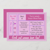 Meisjes willen een film hebben kaart (Voorkant / Achterkant)