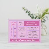 Meisjes willen een film hebben kaart (Staand voorkant)