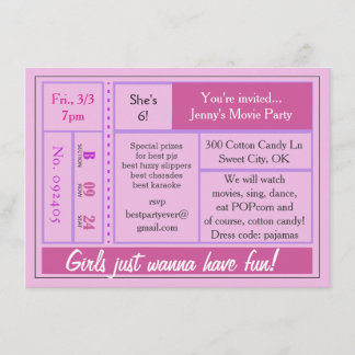 Meisjes willen een film hebben kaart