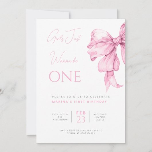 Meisjes willen één verjaardag zijn kaart (Voorkant)