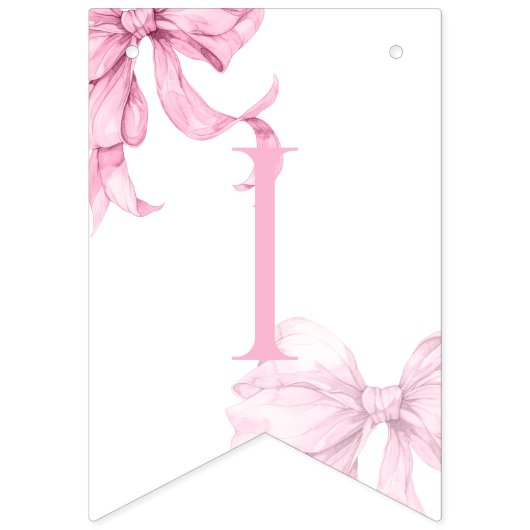 Meisjes willen één verjaardag zijn vlaggetjes (Tweede vlag)