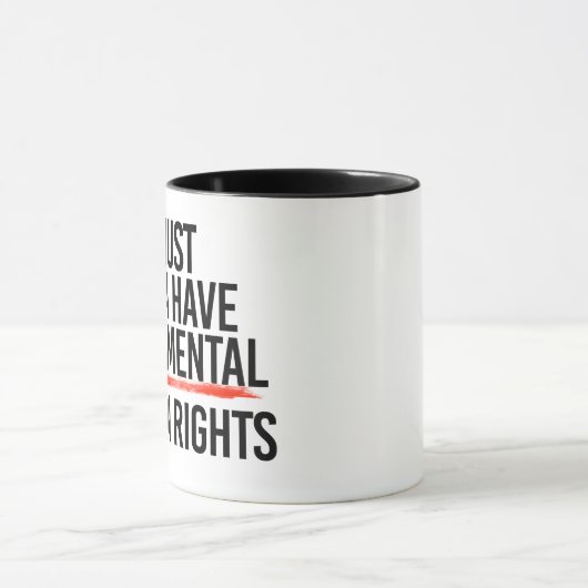 Meisjes willen fundamentele rechten hebben mok (Midden)