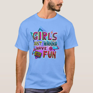 MEISJES WILLEN GEWOON 80S LEEKKER retro T-shirt