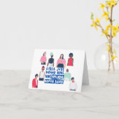 Meisjes willen gewoon...blank kaart (Gele Bloem)