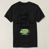 Meisjes willen gewoon dat de Mok van Tea Lover Dri T-shirt (Design voorkant)