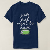 Meisjes willen gewoon dat de Mok van Tea Lover Dri T-shirt (Design voorkant)