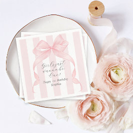 Meisjes willen gewoon een 1e verjaardag zijn servet