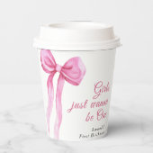 Meisjes willen gewoon een 1e verjaardagsfeestje zi papieren bekers (Achterkant)