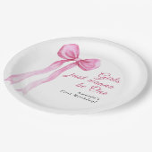 Meisjes willen gewoon een 1e verjaardagsfeestje zi papieren bordje (Gekanteld)