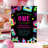 Meisjes willen gewoon een 80s eerste verjaardagsfe kaart