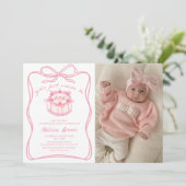 Meisjes willen gewoon een boog zijn 1e verjaardag  kaart (Staand voorkant)