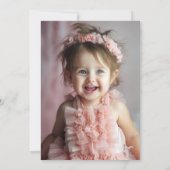 Meisjes willen gewoon één foto zijn 1e verjaardag kaart (Achterkant)