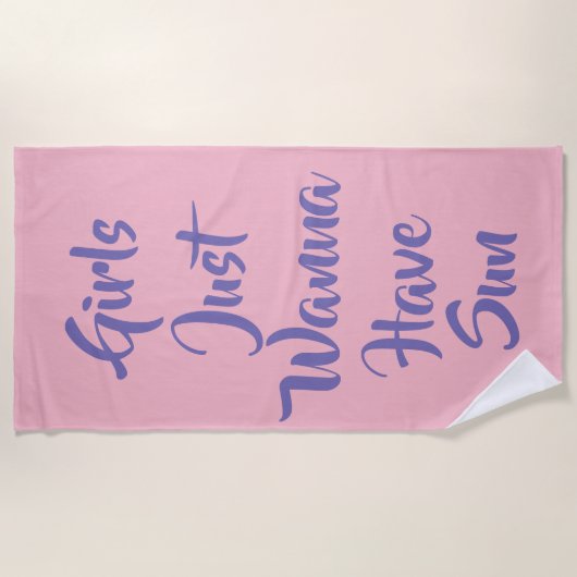 "Meisjes willen gewoon een handdoek van de zon heb (Voorkant)