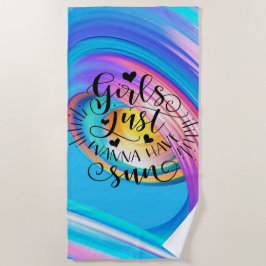 Meisjes willen gewoon een keukenhanddoek hebben strandlaken