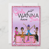 Meisjes willen gewoon een leuk vrijgezellenfeest kaart (Voorkant)