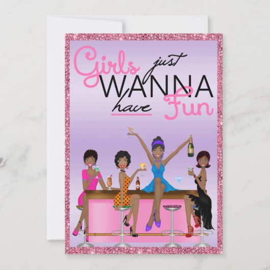 Meisjes willen gewoon een leuk vrijgezellenfeest kaart (Voorkant)