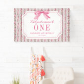 Meisjes willen gewoon een meisje zijn 1e verjaarda spandoek (Insitu)