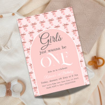 Meisjes willen gewoon een roze boog eerste verjaar