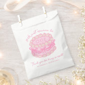 Meisjes willen gewoon een roze boog zijn 1e verjaa bedankzakje (Geknipt)