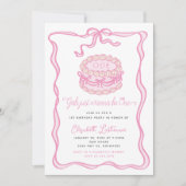 Meisjes willen gewoon een roze boog zijn 1e verjaa kaart (Voorkant)