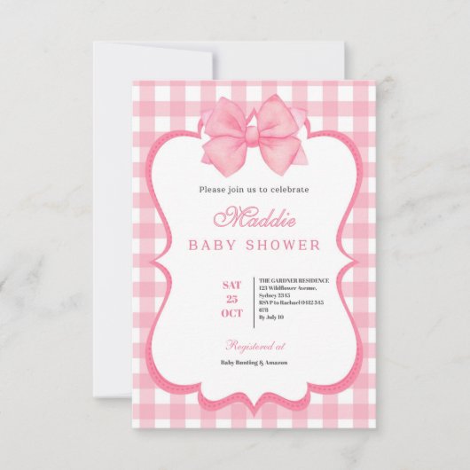 Meisjes willen gewoon een roze boog zijn 1e verjaa kaart (Voorkant)