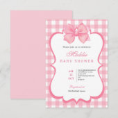 Meisjes willen gewoon een roze boog zijn 1e verjaa kaart (Voorkant / Achterkant)