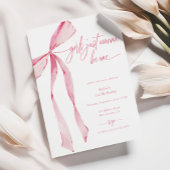 Meisjes willen gewoon een roze boog zijn 1e verjaa kaart