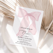 Meisjes willen gewoon een roze boog zijn 1e verjaa kaart