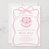 Meisjes willen gewoon een roze boog zijn 1e verjaa kaart (Voorkant)