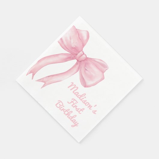 Meisjes willen gewoon een roze strik coquette verj servet (Hoek)