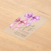 Meisjes willen gewoon een tweeling zijn 1e verjaar acryl uitnodigingen (Laagn)