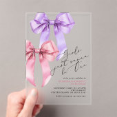 Meisjes willen gewoon een tweeling zijn 1e verjaar acryl uitnodigingen (Insitu (Draagbaar))