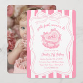 Meisjes willen gewoon een  verjaardagstaart zijn kaart (Voorkant / Achterkant)