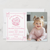 Meisjes willen gewoon een verjaardagsuitnodiging z bedankkaart (Voorkant)