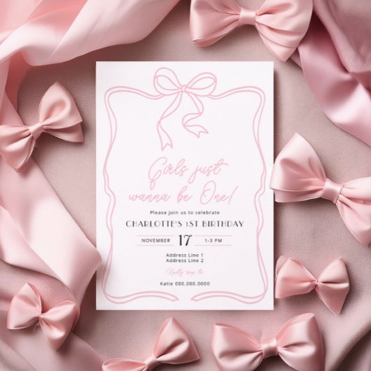 Meisjes willen gewoon een verjaardagsuitnodiging z kaart